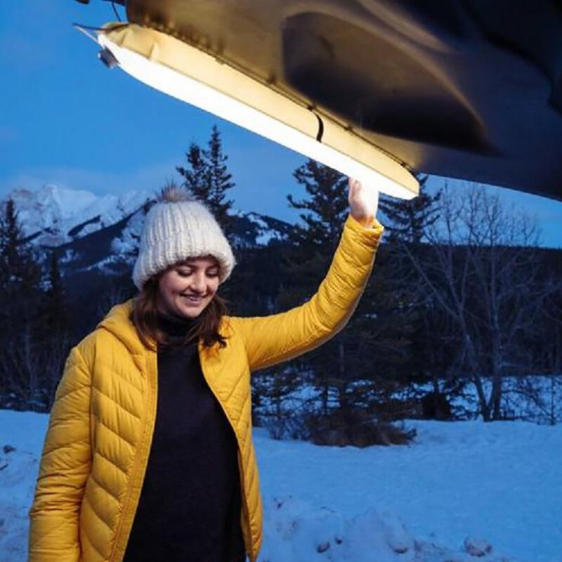 Portátil dobrável luz inflável de alta potência usb recarregável ímã lâmpada powerbank lanterna de emergência ao ar livre iluminação acampamento tenda