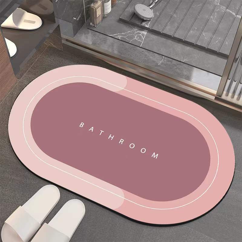 Water Absorption Moisture-Proof Simple Maintenance  NonSlip Bend At Will Comfortable Foot Bathroom Mat