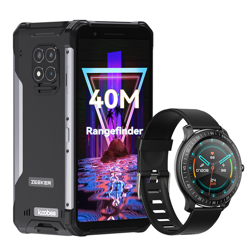 ZEEKER Outdoor Anzüge Robuste SmartPhone 40m Laser Messen IP68/IP69K GPS 1,8 M shock Proof Super Steady Handy 6000mAh NFC