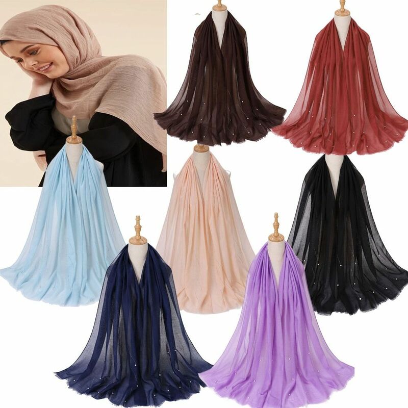 Stretch Head Wrap Head Scarves Shawl Headscarf Diamond Scarf Hijab Shawl Scarf Muslim Bonnet Plain Jersey Hijab Scarf