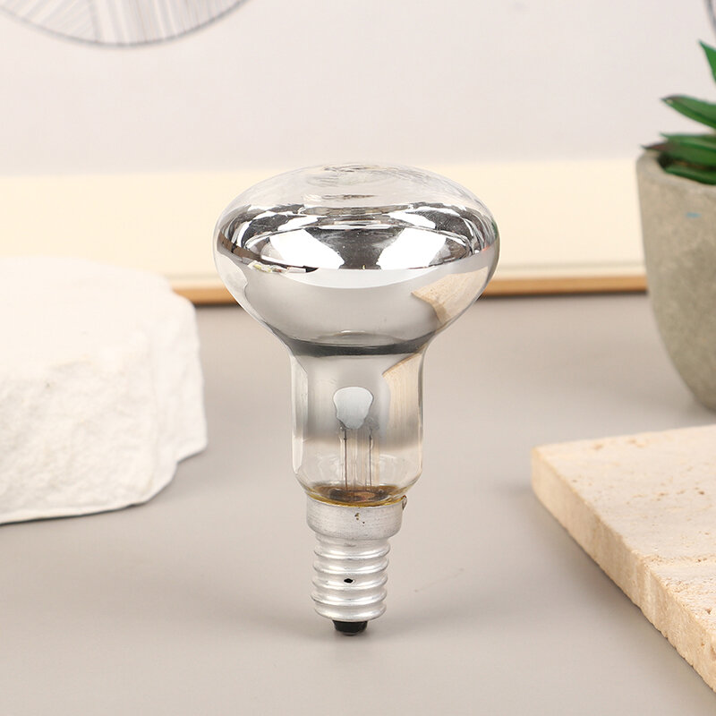 Bombilla incandescente de cristal para interior, lámpara de Lava transparente, 40W, E14, 220-240V, R50, punto de reflexión, 1 unidad