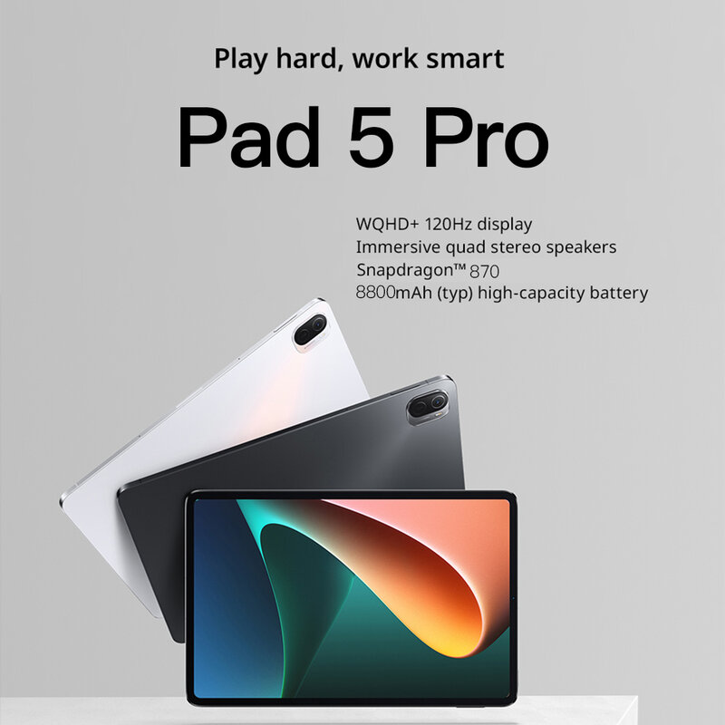 Original Pad 5 Pro แท็บเล็ต12GB 512GB 11นิ้ว HD Android แท็บเล็ต Snapdragon 870แท็บเล็ต Android 10 5G Tablet PC 8800MAh