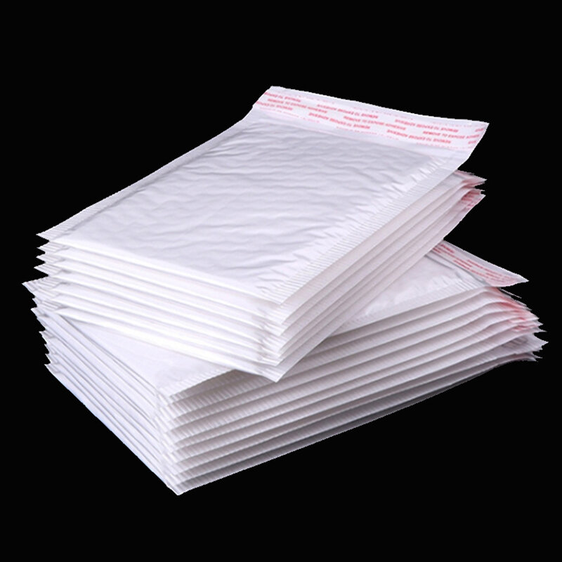 50 Buah/Pengiriman Tas Putih Busa Amplop Gelembung Mailer Grosir dengan Spesifikasi Yang Berbeda Mengirim Kemasan Lembut Amplop