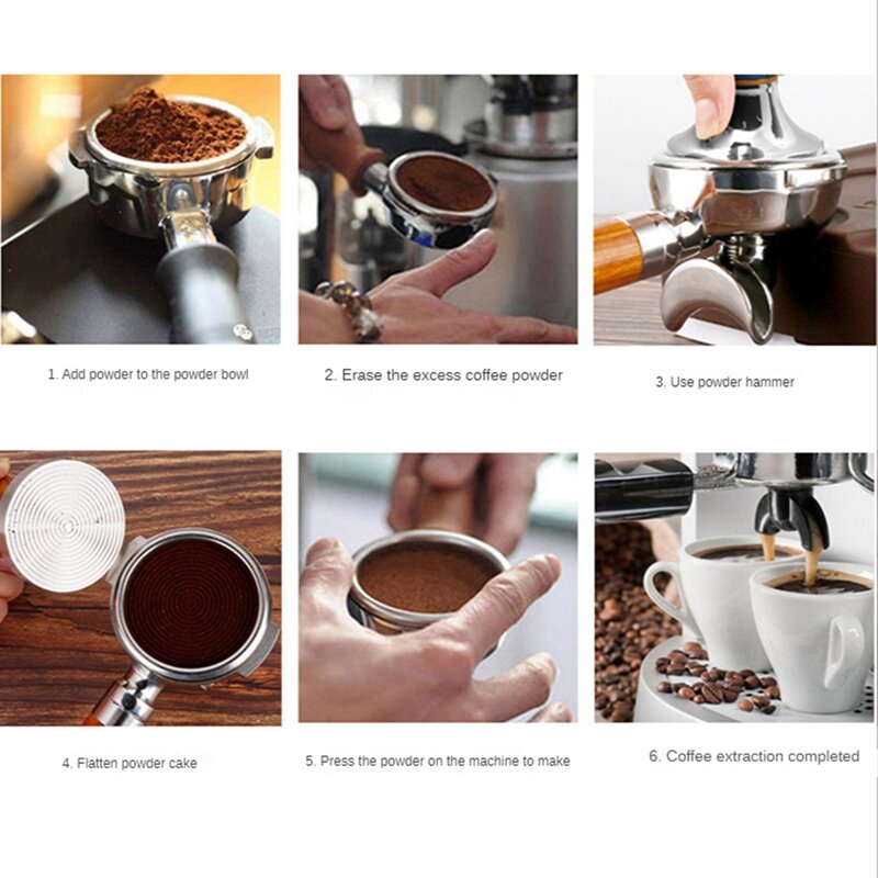 Distributore di caffè con martello in polvere e Tamper per caffè Espresso accessori professionali per livellatore di caffè per caffè, casa