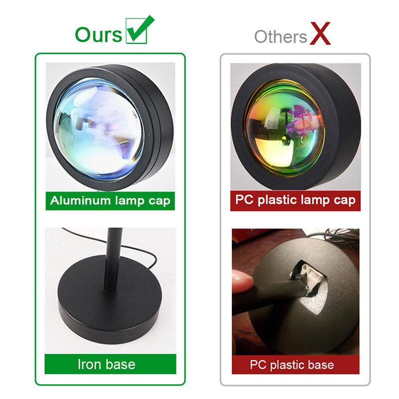 Bluetooth Sunset Lamp Projector, RGB LED Night Light, Tuya Smart APP, Decoração Controle Remoto, Presente Fotografia Quarto, 16 cores