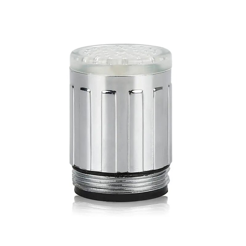 Torneira de chuveiro LED Light-up com conversor, Aerador sensível do faucet do fulgor, Sensor de temperatura