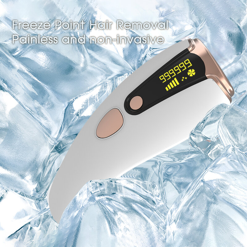 Boi dropshipping 2022 melhor venda biquínis 999999 flashes ipl laser ponto de congelamento remoção do cabelo indolor lâmpada quartzo depilador