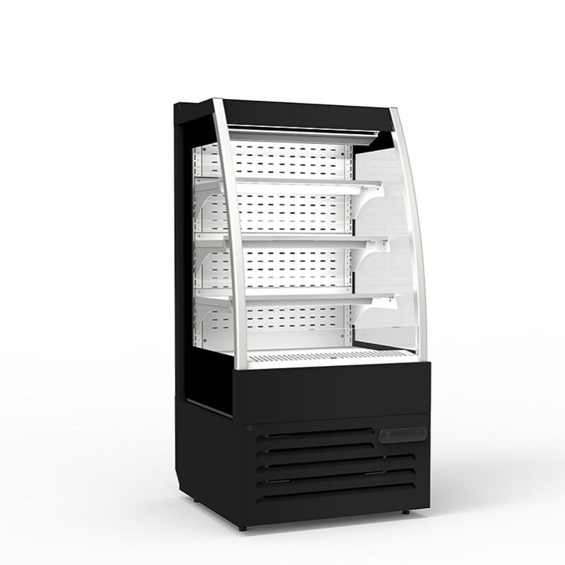 Air Curtain Cabinet Supermarket Milk Fresh-Keeping Cabinet Air-Cooled Vertical Drink Refrigerated Display Cabinet