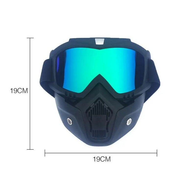 Máscara de ciclismo óculos de esqui na neve capacete wearable rosto cheio capa guarda retro óculos de inverno ao ar livre esportes acessórios