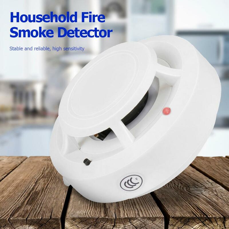 Detector de humo GD-SA1201W, alarma de seguridad para el hogar, Sensor de alarma portátil independiente, sensible al fuego