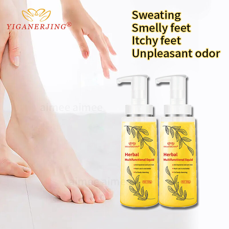Запах ног Yiganerjing для предотвращения зуда и потоотделения, удаления запаха и клещей, гель для тела 320 г