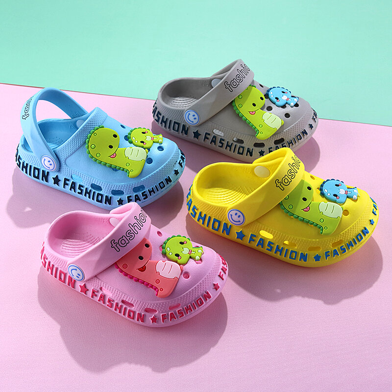 2022 Baby Sandals Clogs Cute Casual Breathable Platform Baby Slippers Non-slip Light Boys Girls Toddler Kids Shoes Free Shipping