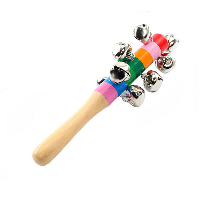 Montessori Wooden Rattles For Baby 1 Year Baby Rattle Toys Musical Wooden Toys Games For Babies Baby Toys 0 12 Months