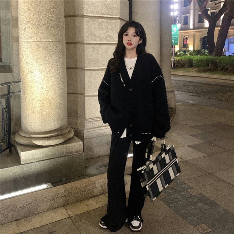 Moda feminina estilo coreano camisola de malha da senhora verão impresso casual kawaii japonês polo camisola do vintage jaqueta y2k roupas