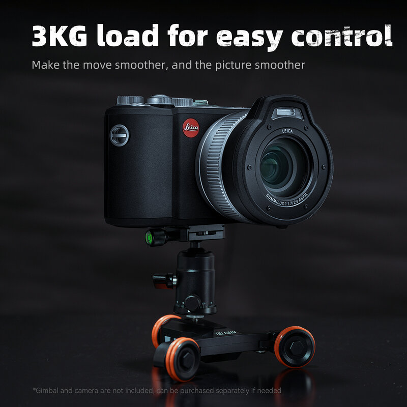 TELESIN กล้อง Dolly Slider รางไฟฟ้ารีโมทคอนโทรลสำหรับกล้อง DSLR GoPro Insta360 Canon Nikon Sony สมาร์ทโฟน