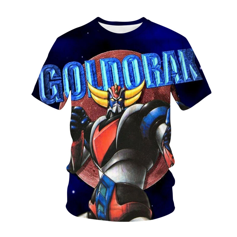T-shirt imprimé 3D Anime Grendizer pour enfants, Robot Goldorak UFO, Streetwear pour hommes et femmes, Économie à la mode, Vêtements pour garçons, Y-Harajuku