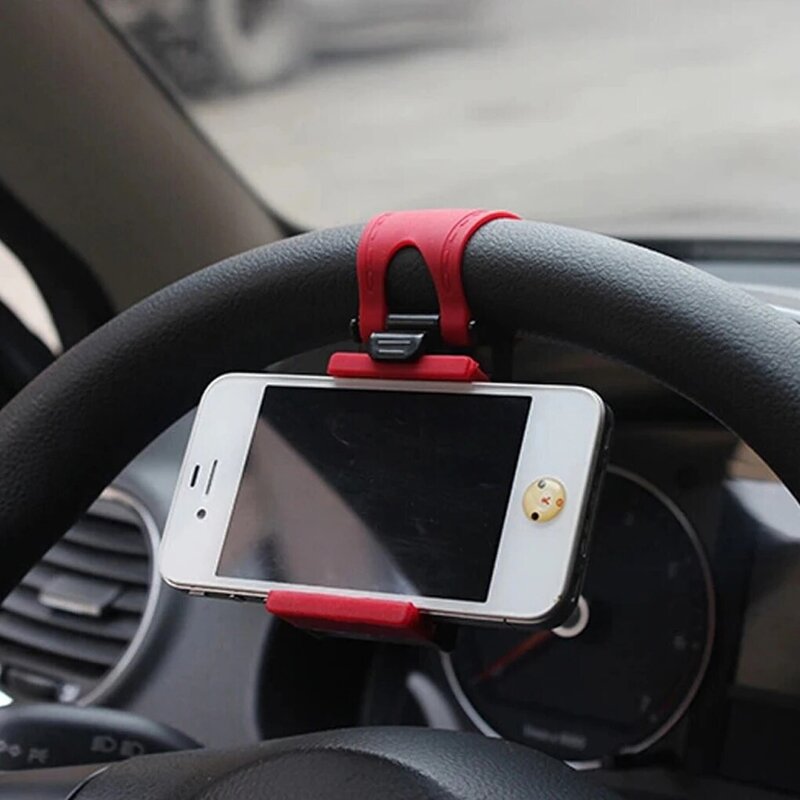 รถพวงมาลัยผู้ถือคลิป Universal Auto กล้องขาตั้ง GPS สำหรับ iPhone Samsung
