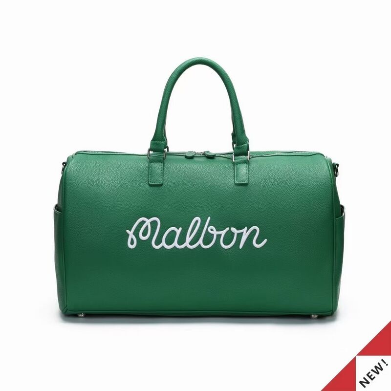 2023 Super New Golf Boston Bag Large Capacity Clothing Bag PU Men's and Women's One Shoulder Bucket Bag Green Golf Bag