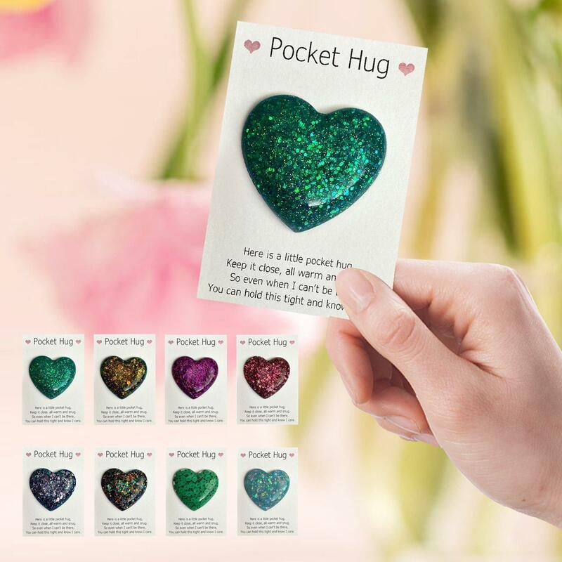 Pocket Hug Heart Mini Cute Pocket Hug carte fisse compleanno incoraggia decorazioni speciali buste regalo matrimonio con Fl S2b4
