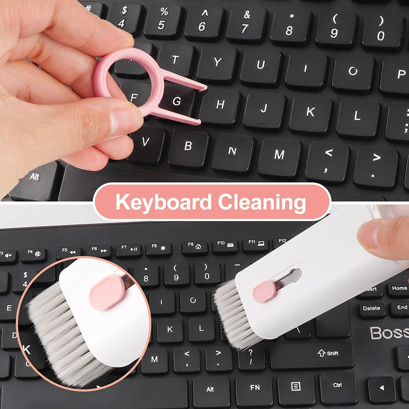 Kit de cepillo limpiador de teclado de ordenador 7 en 1, herramienta de limpieza de teclado, producto Digital, cepillo de limpieza, extractor de teclas