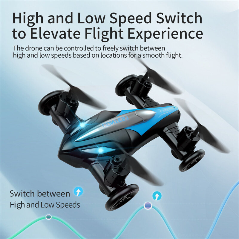 Dual Model Air-Ground Flying Car 2.4 G Remote Control Four Axis Aircraft RC Drone Quadcopter Kids Boys Gifts