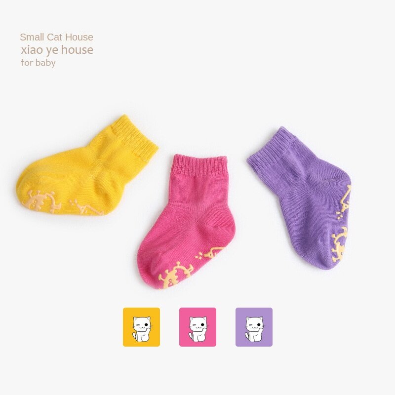 Crianças meias antiderrapantes meias do bebê da criança meias do bebê macio inferior silicone babies meias anti-off