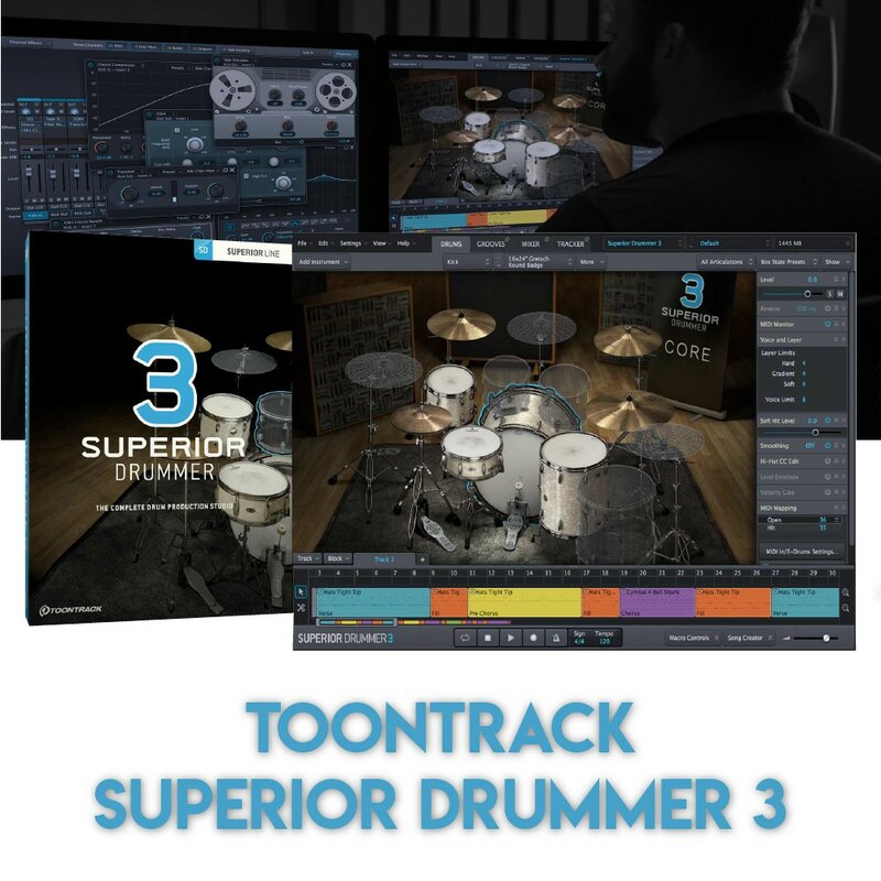 SUPERIOR DRUMMER 3 (2021) + ALL 18 EXPANSIONS - TOONTRACK