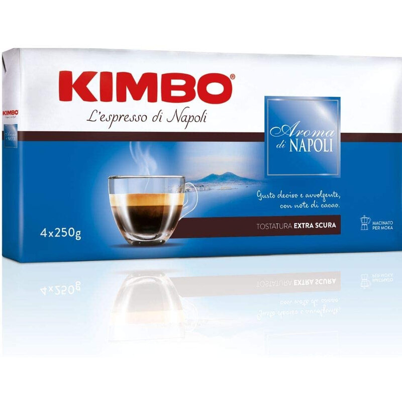 Kimbo молотый кофе аромат Naples (4 упаковки 250 г)