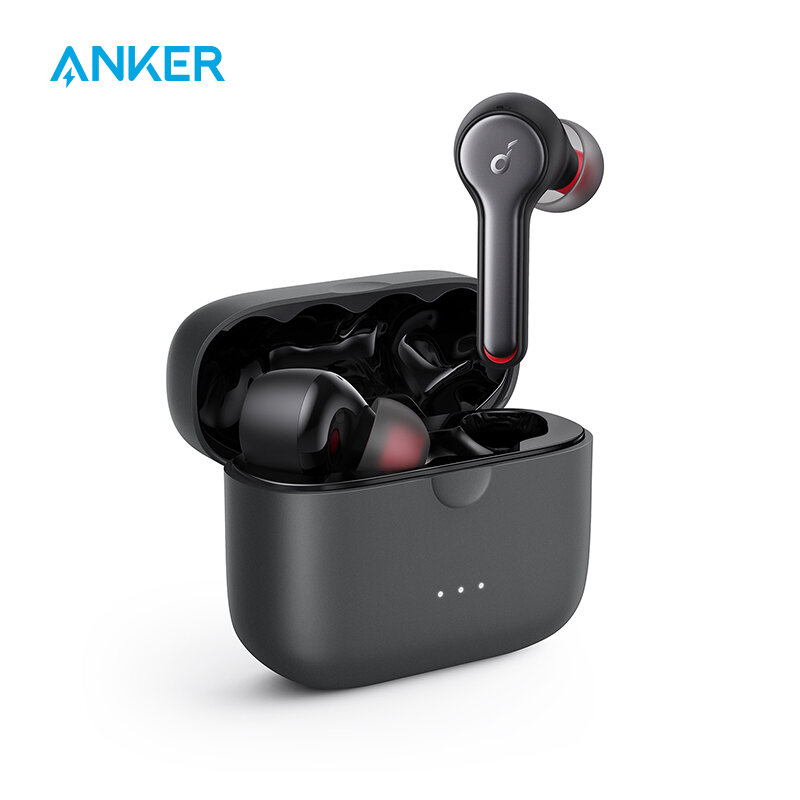 Ankor – Écouteurs TWS sans fil Soundcore Liberty Air 2, Bluetooth, 4 micros, avec haut-parleurs type diamant et recharge par induction