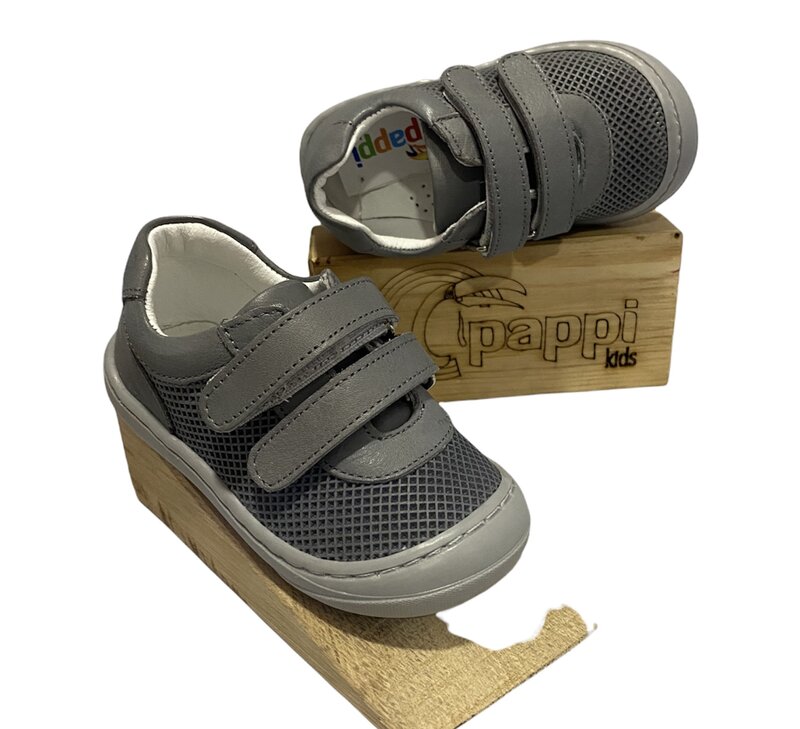 Pappikids Model(K007)-zapatos ortopédicos de cuero para primer paso para niño