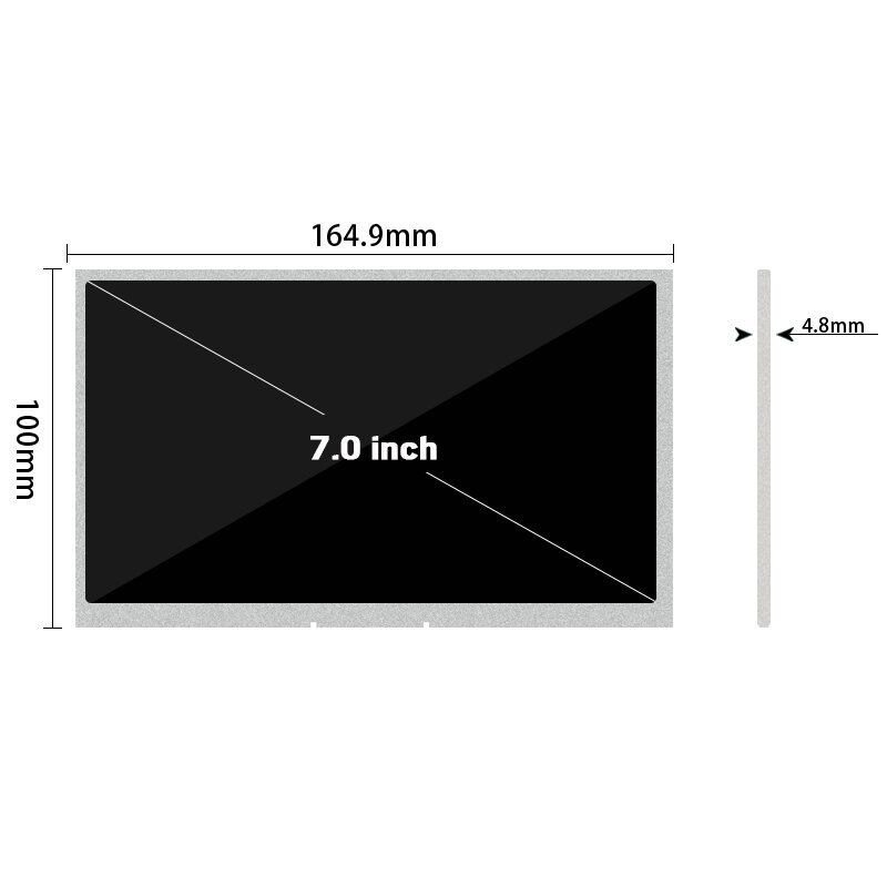 Прямые продажи промышленных Управление Высокое разрешение 7-дюймовый Экран дисплея NJ070NA-23A Full View ips широкий Температура 7-дюймовый ЖК-дисплей...