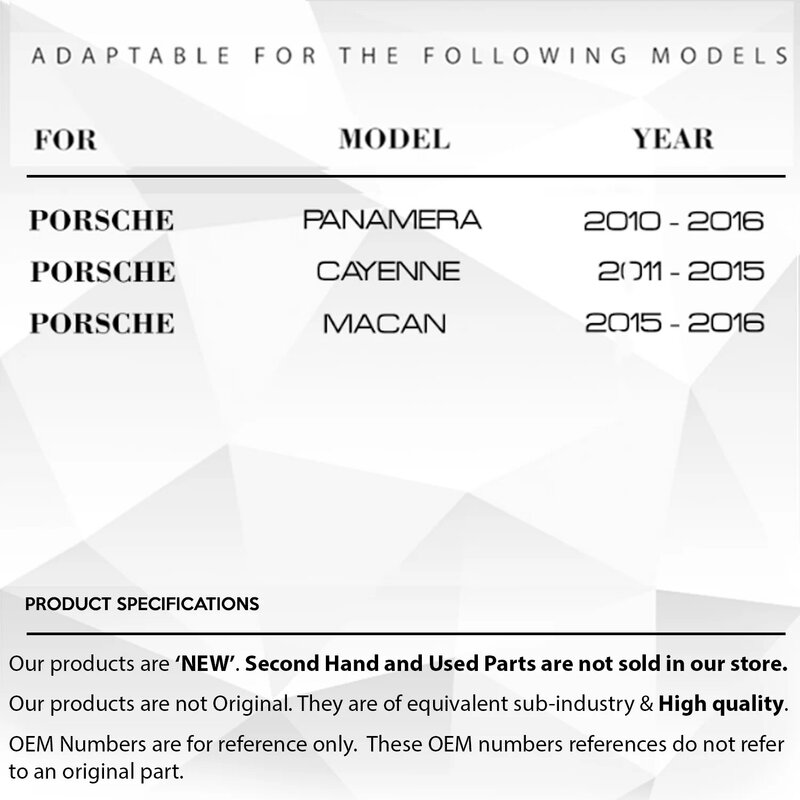 4 Stuks. Venster Switch Cover Voor Porsche Panamera , Cayenne , Macan - 7PP959858R