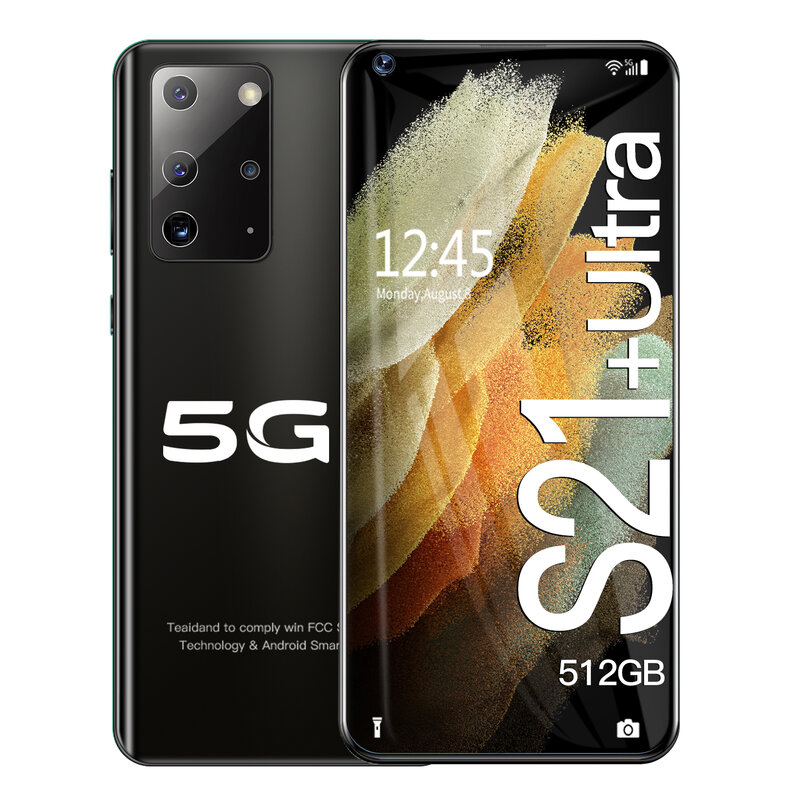 Galay S21 + Ultra 7,2 Zoll Smartphone 5800mAh Entsperren Globale Version 4G 5G Android 10,0 16MP + 32MP 12GB + 512GB Celulares Smartphone