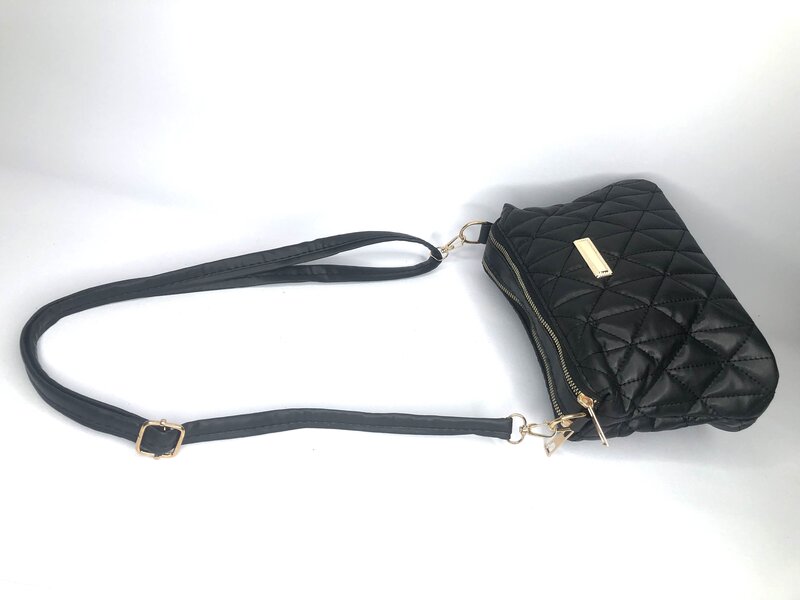 Дизайнерская Женская Черная удобная сумка ручной работы из искусственной кожи 26 х20 см