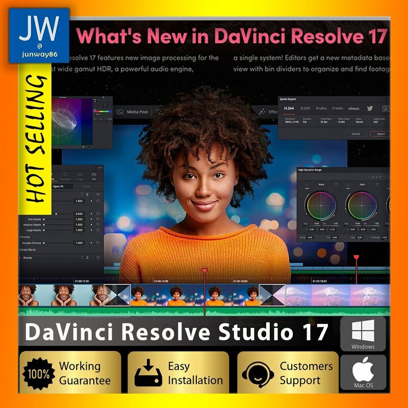 Blackmagic Design DaVinci Resolve Studio 17 라이센스