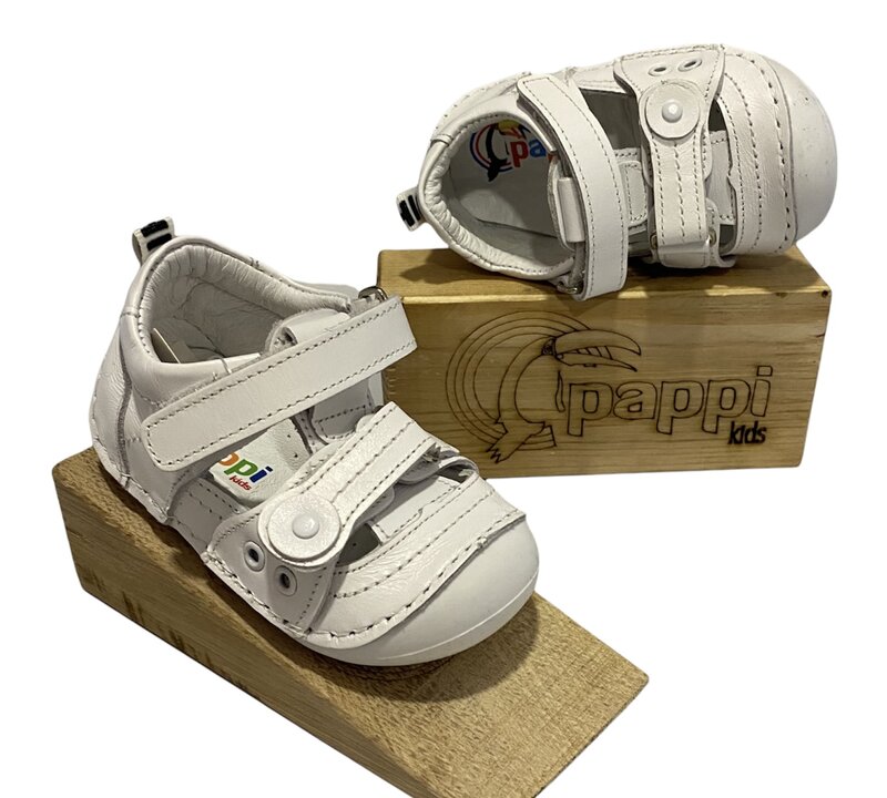 Pappikids Model(0131) Boy's First Step Orthopedic Leather Shoes