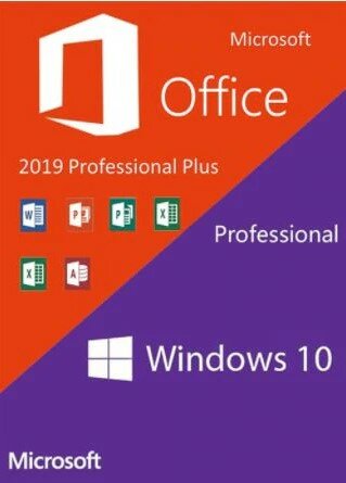 Clé de Licence Office 2019 Pro Plus + Windows 10 Pro, globale, toutes les langues, livraison en ligne en 5 Minutes