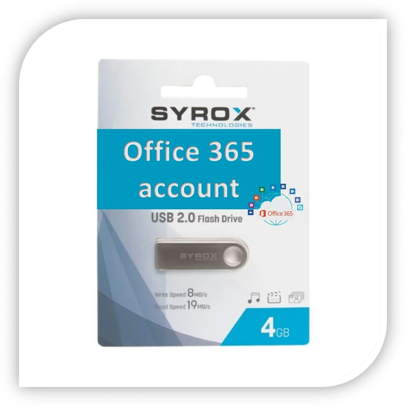 The office in Syrox SYX-USB-04 4 GB Usb 2.0 Flash Memory 365