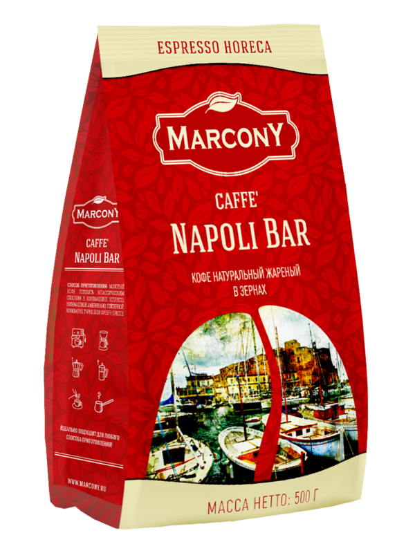 Koffiebonen Marcony Napoli Bar 250G