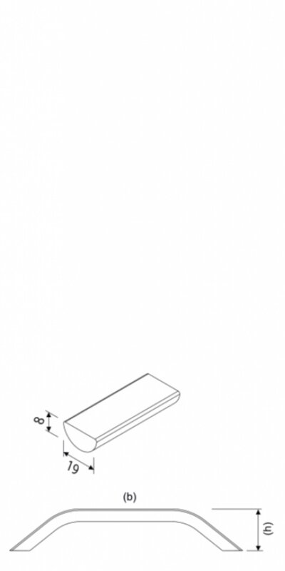 Maniglie per mobili moderne manopole per guardaroba e armadi manopole Lux manopole per tiranti per cassetti 128-160-192-224-320mm