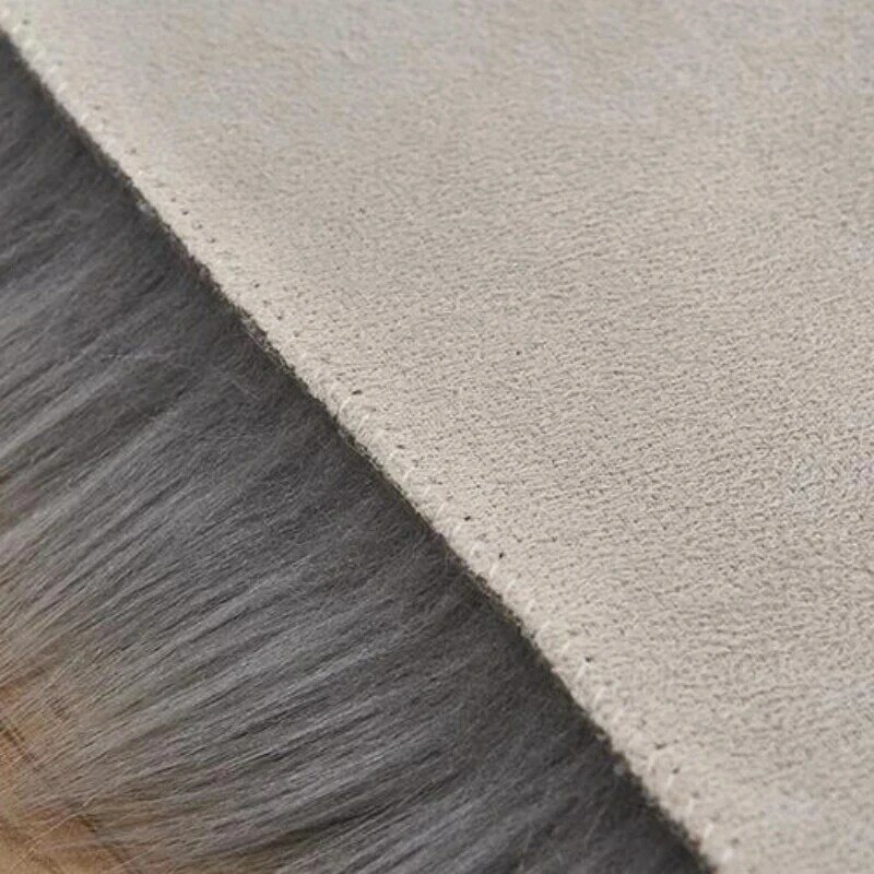 17-a cadeira da pele de carneiro da cor cobre cobertores quentes luxuosos pode ser personalizado tapetes macios sala de estar confortável