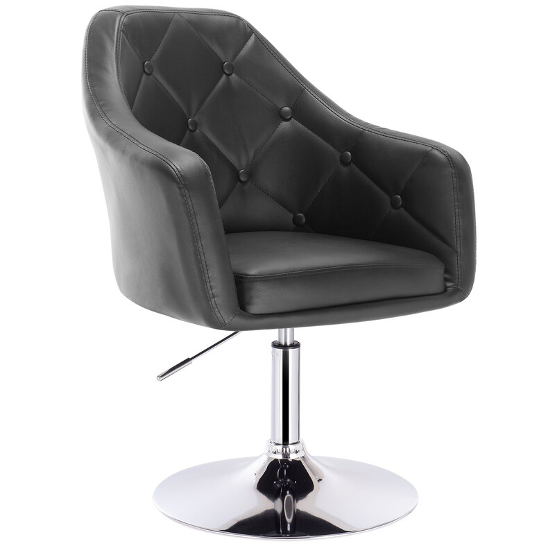1PC Bar Stuhl Lounge Stühle Swivel Höhe Einstellbare Leder Samt Küche Stuhl Gut Gepolsterte Sitz mit Armlehne Rückenlehne