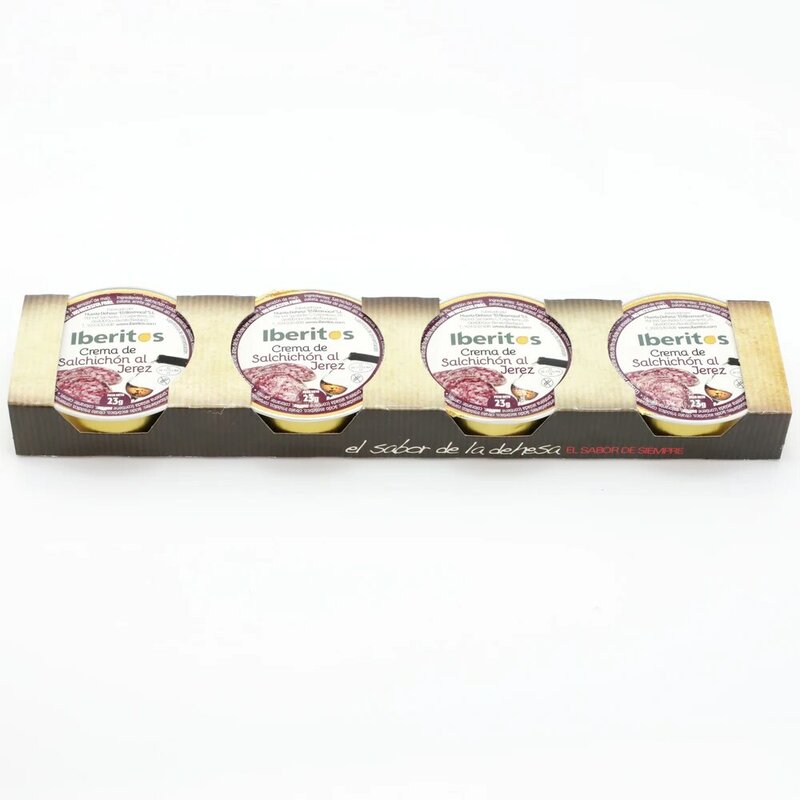 IBERITOS-Cash Box 16 упаковок Salchichon's soup cream sherry 4X23g-16 пачек 4x23 г SALCHICHON