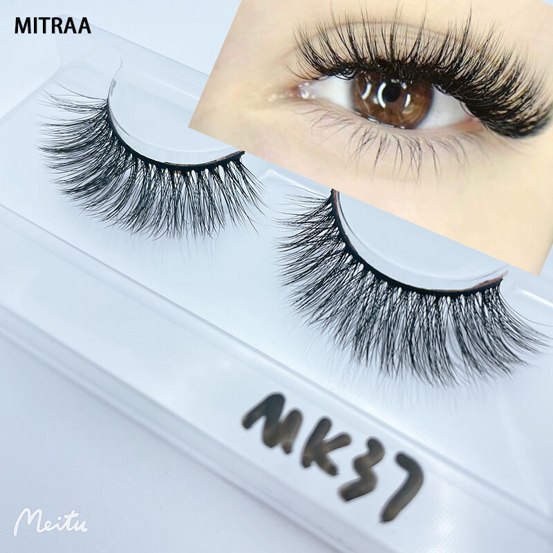MITRAA 3D Natru Eyelash Maquillaje Mink Lash ขนตาปลอมแต่งหน้า Lash Faux Cils สำหรับสวมใส่