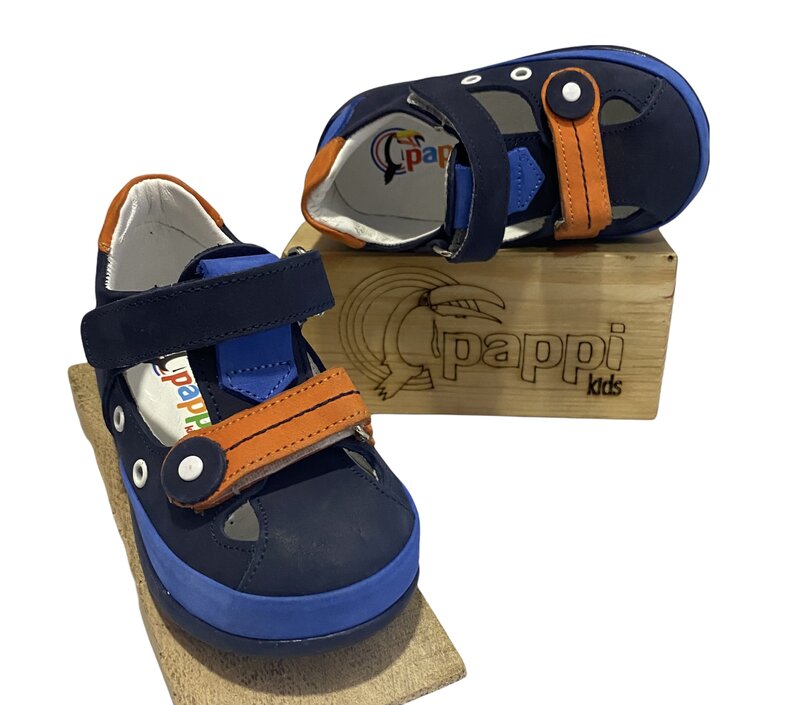 Pappikids-zapatos ortopédicos de cuero para niño, modelo (0202)