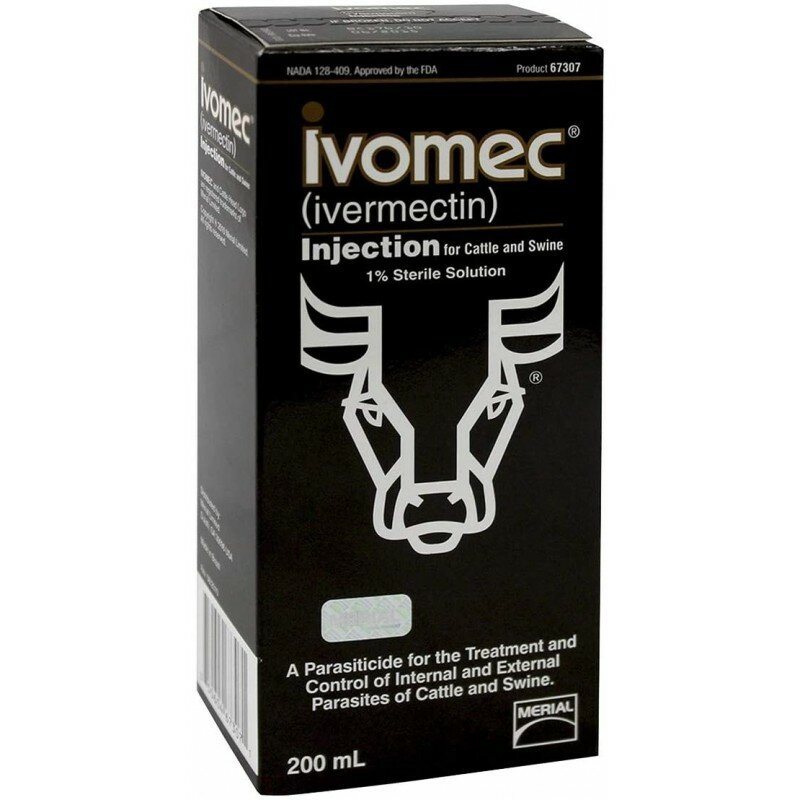 Ivomec vermifuge pour bovins ovins chèvre et porcin injection  antiparasitaire vermifuge Endectocide / Produits pour animaux de compagnie