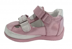 Pappikids modelo (025) meninas primeiro passo sapatos de couro ortopédico