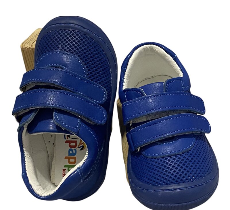Pappikids modelo (k0071) menino primeiro passo sapatos de couro ortopédico