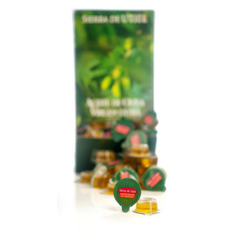 Sierra de Utiel - Extra Virgin Olive Oil - Self ส่วน Pack 168 หน่วย-เปิดตัว OFFER-ธรรมชาติ 100% และสเปนผลิตภัณฑ์,คุณภาพสูง,First Cold Pressed