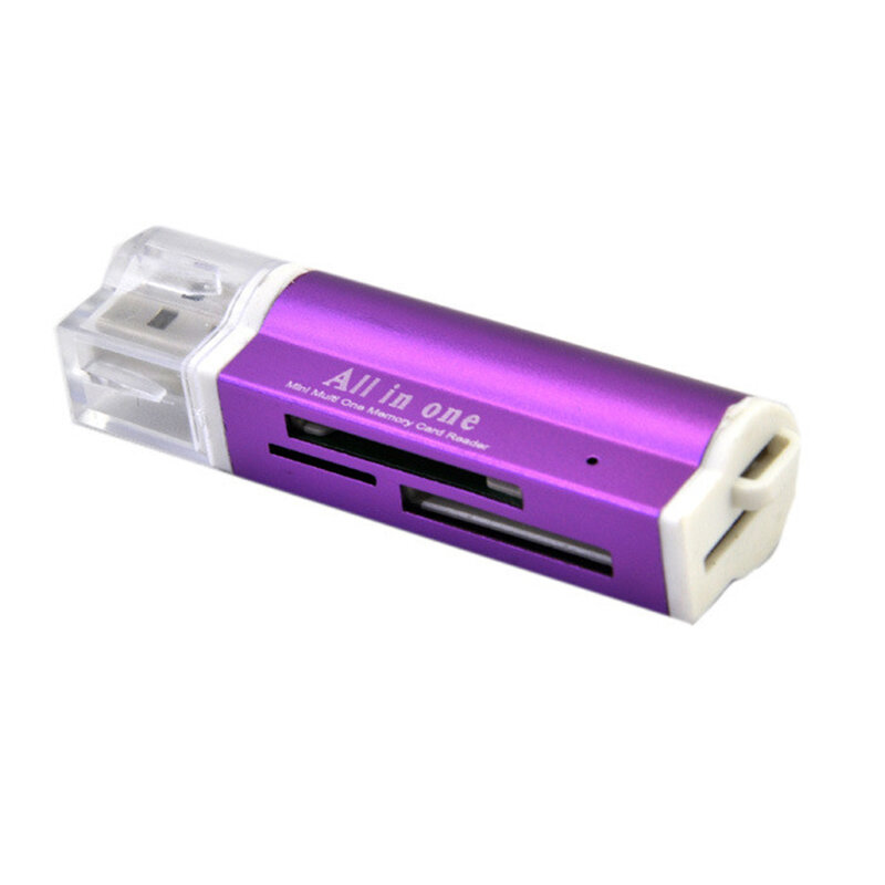 Adaptor Pembaca Kartu Memori 4 In 1 Micro USB 2.0 untuk Micro SD SDHC TF M2 MMC MS PRO DUO
